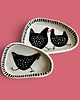 patery i talerze Zestaw ręcznie robionych talerzy ceramicznych