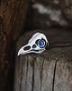 wisiory Wisior Czaszka Ptaka - Tyto Alba - Niebieskie oczy