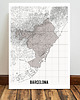 plakaty Barcelona mapa plakat  50x70 cm / A3 / A4