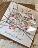 kartki scrapbooking Wyjątkowa personalizowana ręcznie robiona kartka na 35 urodziny - pomysł na p
