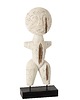 figurki i rzeźby Figurka Primit 40cm drewno alabasia biała
