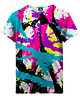 t-shirty dla dziewczynki T-shirt Girl DR.CROW Psychodelic Graffiti