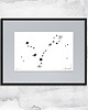 grafiki i ilustracje Oprawiona grafika zodiak Ryby