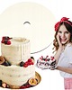 deski do krojenia i tace Podkład pod tort piętrowy z OTWOREM cukierniczy okrągły 30cm