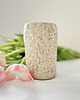 wazony Ręcznie lepiony wazon ceramiczny - piaskowy beż