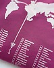 bluza bez kaptura damska Zaznacz odwiedzone państwa - orchidea bluza dla podróżnika bez kaptura