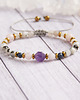 bransoletki z kamieni naturalnych RYBY - PREMIUM zodiac collection - SZAFIR, ametyst