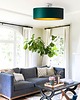 plafony Lampa sufitowa z abażurem w stylu urban jungle WENECJA GOLD fi - 40cm