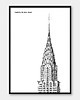 plakaty Plakat NOWY JORK - CHRYSLER BUILDING