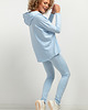 legginsy Spodnie dresowe legginsy T382, jasnoniebieskie