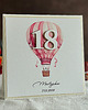 kartki scrapbooking Personalizowana kartka na 18. urodziny z balonem  BE HAPPY!, BH 38