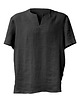 t-shirty męskie Lniany T-SHIRT czarny r. L