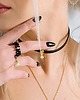 bransoletki skórzane Choker ze skóry Black Leather