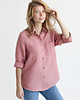 koszule damskie  Lniana koszula 100% len DUSTY PINK