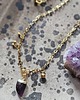 wisiory Naszyjnik z ametystem i kuleczkami