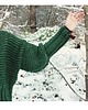 swetry damskie  Zielony sweter handmade moher z wełną