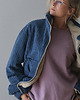 kurtki damskie Sztruksowa Kurtka Teddy Dusty Blue