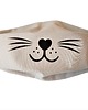 maseczki ochronne Bawełniana maseczka z kotem szara uniseks