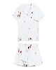 piżamy damskie Piżama Renifery krótka