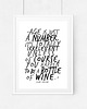 plakaty Plakat cytat Joan Collins - o winie - A2