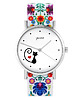 zegarki damskie Zegarek - Kotek, serce - folk biały, nato