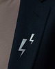 broszki Pin Błyskawica srebrny