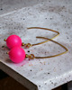 kolczyki swarovski Swarovski neon pearls : neon pink