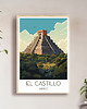 plakaty Meksyk - El Castillo - Plakat, pamiątka dla podróżnika