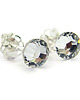 kolczyki swarovski Srebrne kolczyki Swarovski - Krystaliczne kropy większe