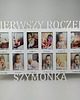 ramki na zdjęcia Multiramka ramka na zdjęcia Pierwszy roczek imię 12 zdjęć 10x15 grawer