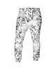 spodnie dresowe damskie DR.CROW Spodnie Fullprint Peonies White