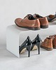 półki Minimalistyczny metalowy stojak na buty, BIAŁY