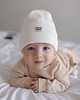 czapki dziecięce Czapka beanie Prążek Ecru