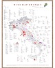 plakaty WINO Włochy regiony winiarskie plakat mapa
