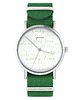 zegarki damskie Zegarek - Lucky day - zielony, nylonowy