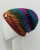 czapki damskie Kolorowa gruba czapka smerf ręcznie robiona