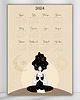 kalendarze i plannery Plakat kalendarz 2024  Mindfulness