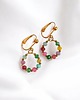 klipsy Kolekcja WIANKI : urocze klipsy : jadeit multicolor
