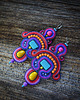 kolczyki soutache Mandisa - duże i etniczne kolczyki