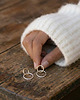 kolczyki srebrne Rings - stalowe kolczyki
