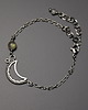 bransoletki wire wrapping Bransoletka labradoryt wire wrapping księżyc lunula 2