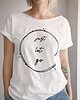t-shirt damskie Just let go Biały Oversize