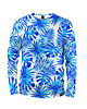 bluzy męskie Koszulka Longsleeve Męska DR.CROW Blue Palms