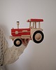 klocki i zabawki drewniane Drewniana traktor z przyczepką