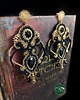 kolczyki soutache Angel kolczyki czarno-złote kandelabry sutasz