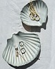 patery i talerze Zestaw ceramicznych muszli - opal