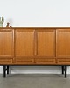 komody Highboard dębowy, duński design, lata 60, produkcja: Dania