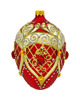 ozdoby choinkowe Bombka choinkowa: Ekskluzywne jajo Faberge z kamieniami: bordowe