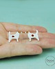 kolczyki ceramiczne Jack russell terrier mini- ceramiczne kolczyki