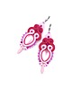 kolczyki soutache Amaya kolczyki sutasz różowe wiosenne lekkie